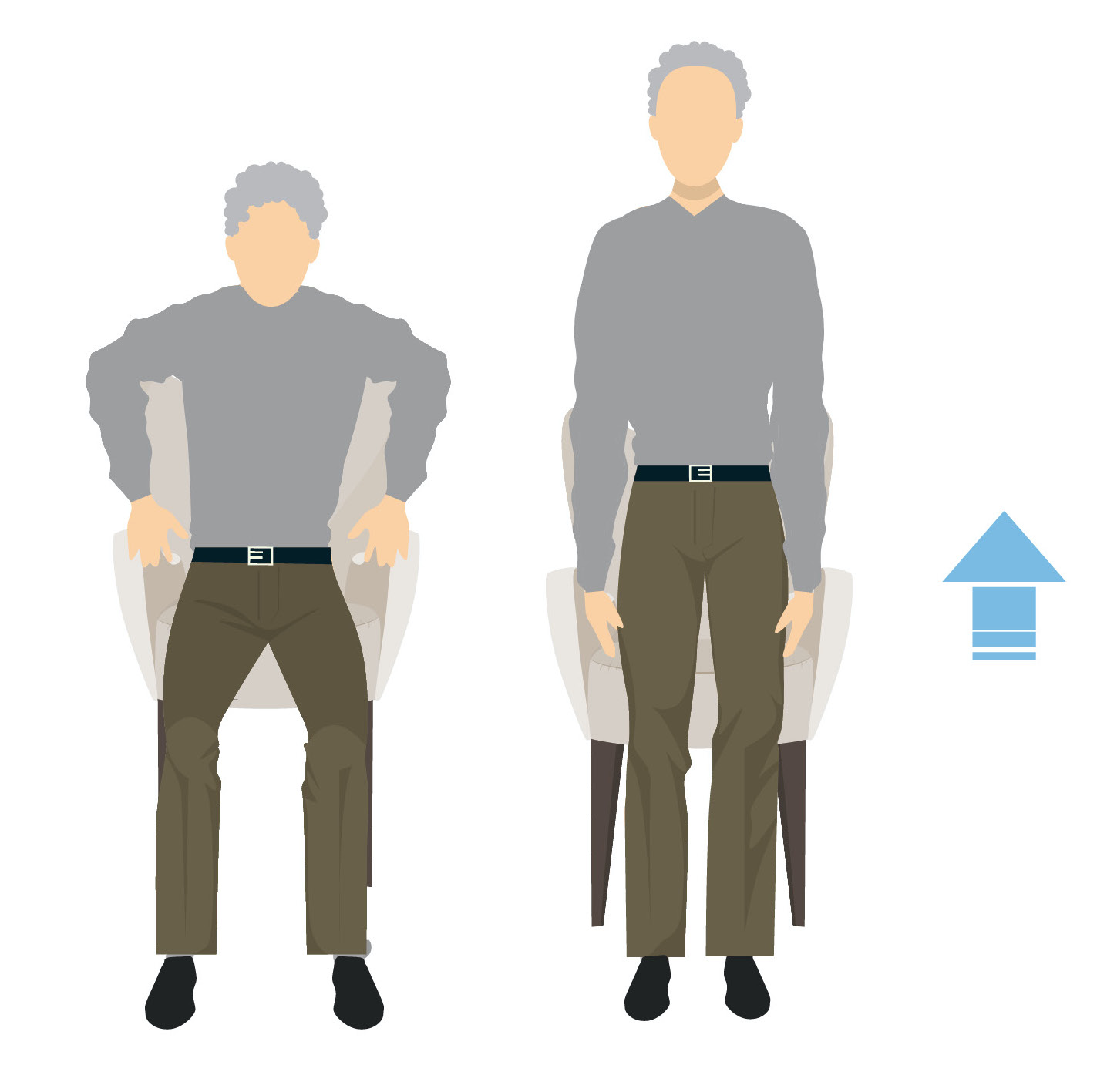 Blijf actief thuis - oefening 12 - opstaan uit stoel